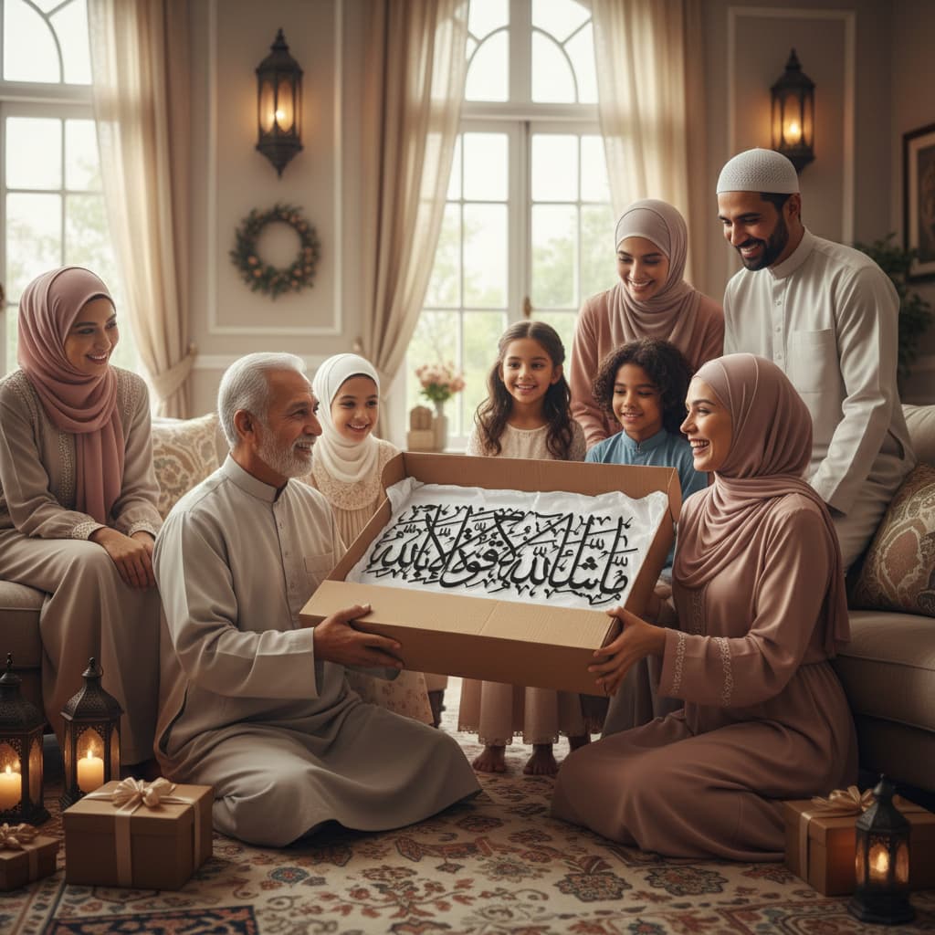Mashallah La Quwwata illa Bi-llahi Islamic Calligraphy Metal Wall Art in Black Color - Multicolor Available - Global Wall Art