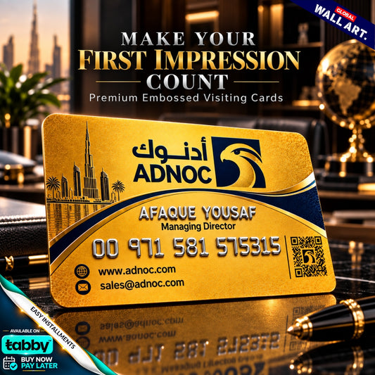 Premium Embossed Visiting Cards – Luxury 3D Raised Finish | Custom Business Cards