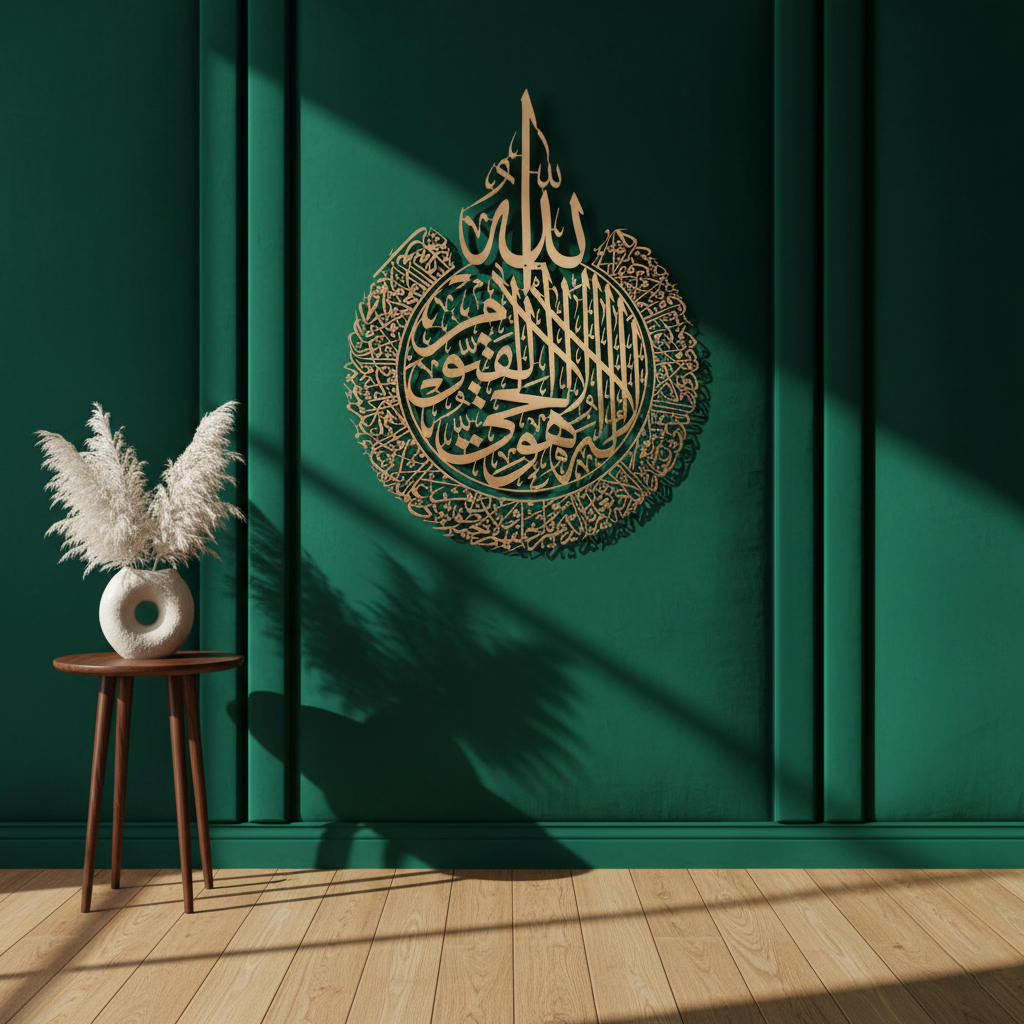 Ayat ul Kursi Islamic Calligraphy Decorative Wall Art