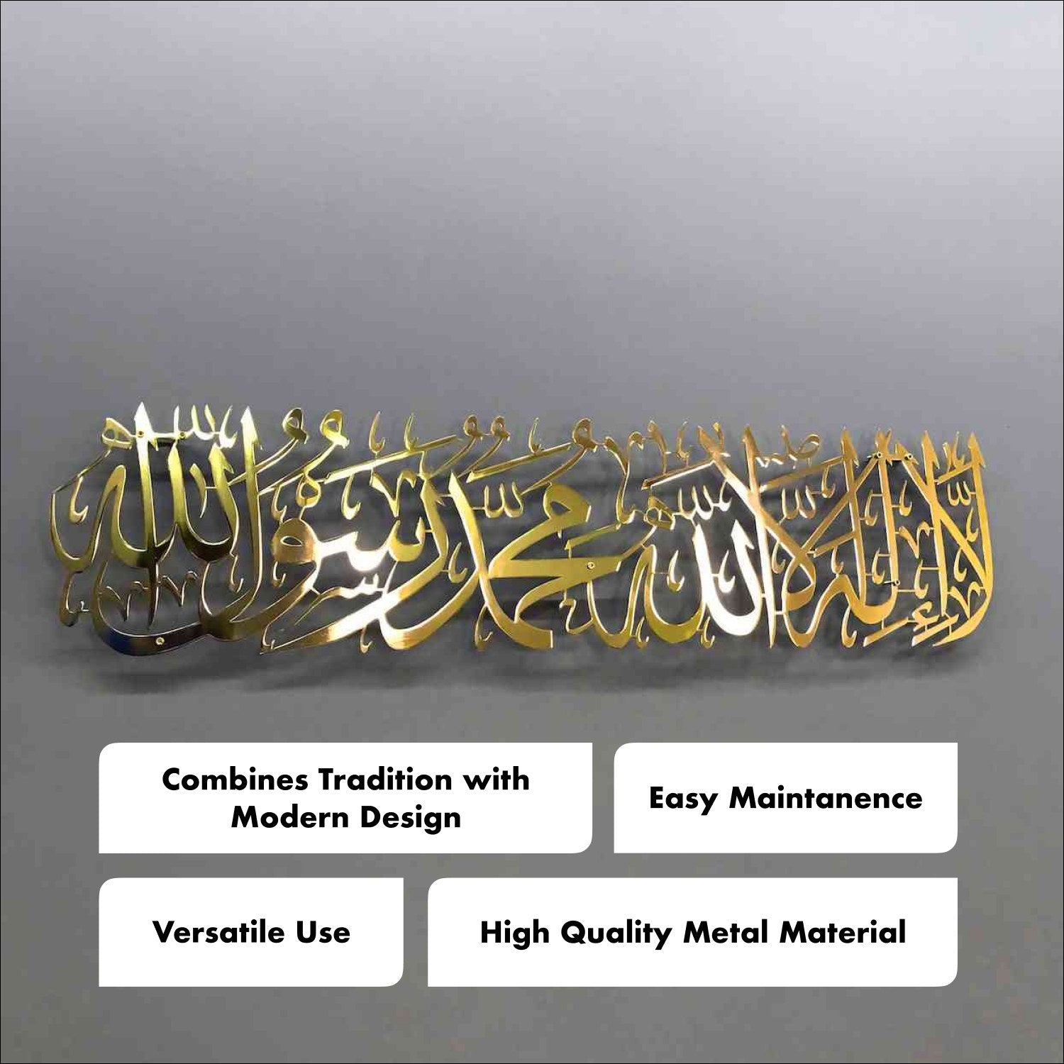 Transform Your Space with First Kalima Islamic Wall Art - Perfect for Muslim Home Decor - Global Wall Art